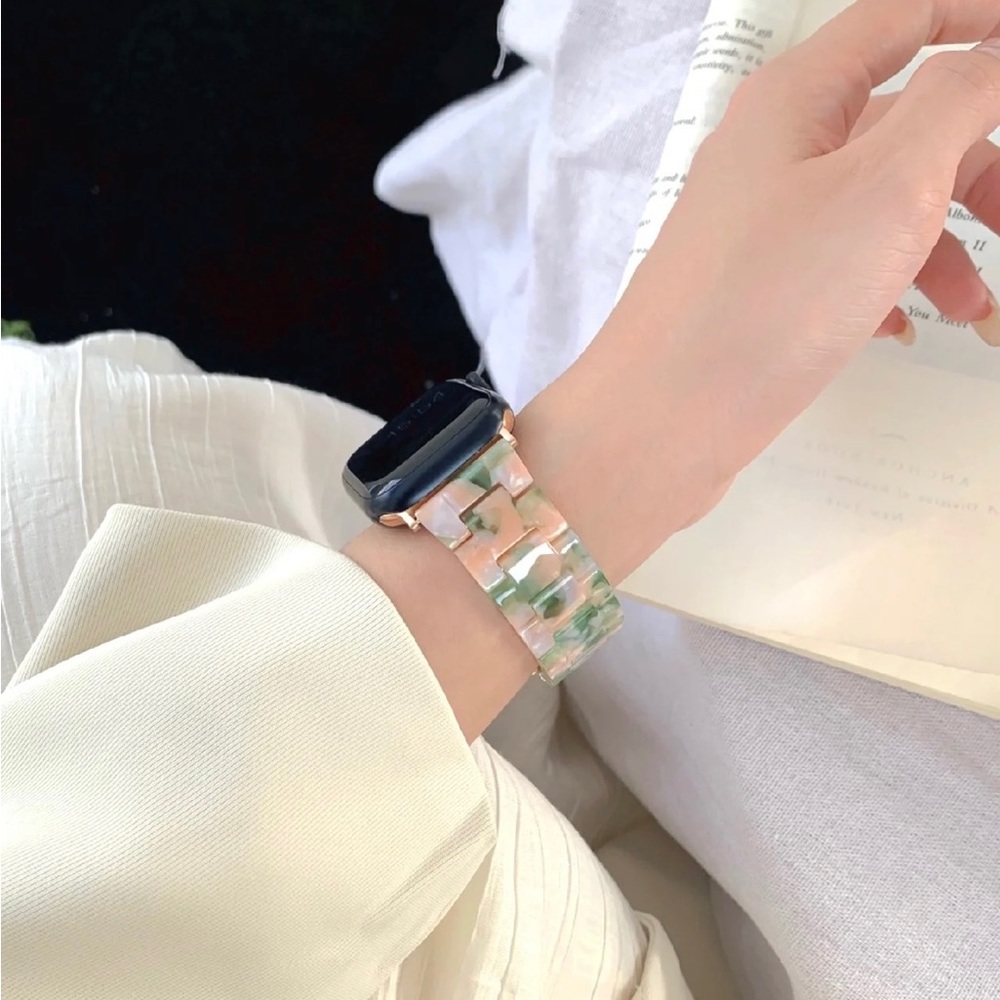 NEW Resin Marble Strap Band for Apple Watch - Picture 5 of 5